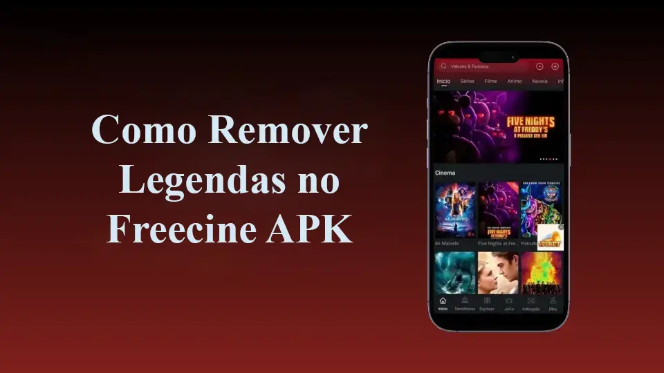 Como Remover Legendas no Freecine APK