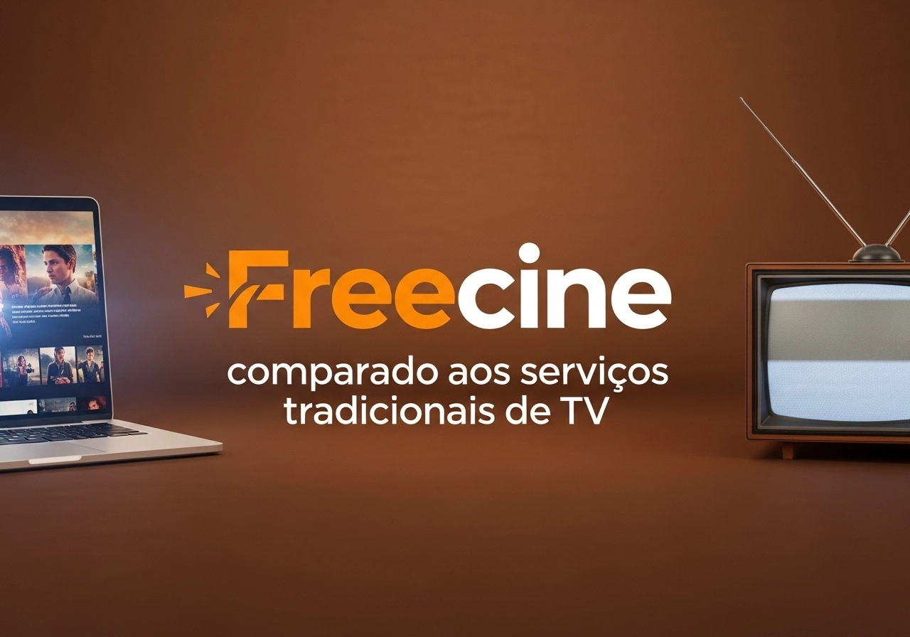 Freecine comparado aos serviços tradicionais de TV
